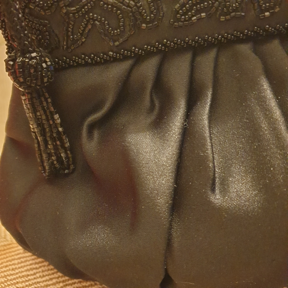Carla Marchi Black Evening Bag w/Beads - Picture 11 of 16